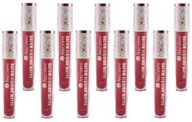 Kit 10 Batom Líq. Matte Cor 29 Rosa Cha 4ml - Ramona Make Up