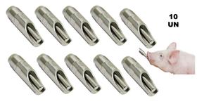 Kit 10 bebedouro suino (porco) adulto chupeta terminacao inox 2 ducampo