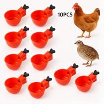 Kit 10 Bebedouros Automáticos Para Aves Galinha Pato Codorna