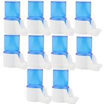 Kit 10 Bebedouros Mini Para Pássaros Gaiola Malha Fina 30 Ml