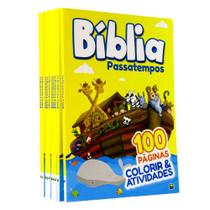 Kit 10 Bíblia Passatempo Colorir e Atividades - Editora BrasiLeitura