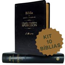 Kit 10 Bíblias de Estudos Da Mulher Ou Do Homem - Capa Bordô/Rosa/Preto/Vinho - Pão Diário