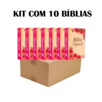 Kit 10 Biblias Sagrada Para Evangelismo - Ed. Promessas - Flores Kit 10 Biblias Sagrada Para Evangelismo - Ed. Promessas - Flores
