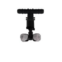 Kit 10 Bico Aspersor Quádruplo Tê Tubo Pe 16mm Horta Estufa