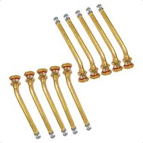 Kit 10 Bicos Válvula Para Pneu Disco Curto Sem Câmara Caminhão 110mm V3 20 6
