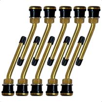 Kit 10 Bicos Válvula para Roda Raiada Curto 100MM TR 572