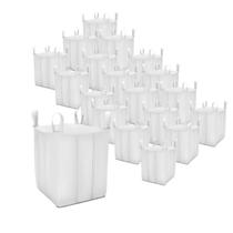 Kit 10 Big Bag 1 Tonelada Saco Jumbo Reforçado Para Grãos, Areia, Construção, Reciclagem Alta Resistência, Reutilizável, Com Alça