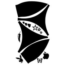 Kit 10 Biquini Tamanho (M) Adesivo Bronzeamento Fita E Tatoo