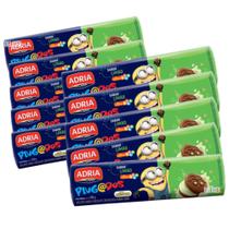 Kit 10 Biscoito Recheado Plugados Adria bolacha 130g Kit 10 Biscoito Recheado Plugados Adria bolacha 130g