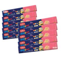 Kit 10 Biscoito Recheado Plugados Adria bolacha 130g Kit 10 Biscoito Recheado Plugados Adria bolacha 130g