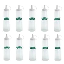 Kit 10 Bisnaga Ketchup Mostarda Molhos Grande 400ml Plasvale