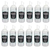 Kit 10 Bisnaga Pote Potinho Decorado Plástica Maionese 350ml Kit 10 Bisnaga Pote Potinho Decorado Plástica Maionese 350ml