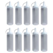 Kit 10 Bisnagas Plástica Para Molhos Ketchup Mostarda Pimenta Cor Branca Plasvale Kit 10 Bisnagas Plástica Para Molhos Ketchup Mostarda Pimenta Cor Branca Plasvale