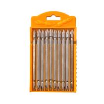 Kit 10 Bits Philips Ponta Ponteira Dupla Magnetica Ph2 110mm