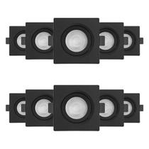 Kit 10 black & decker spot led quad. 5w 3000k 100-240v preto Kit 10 black & decker spot led quad. 5w 3000k 100-240v preto