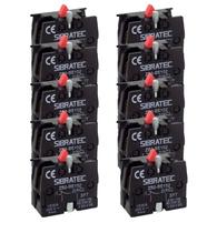 Kit 10 bloco contato zb2 be 102 1nf vermelho lukma Kit 10 bloco contato zb2 be 102 1nf vermelho lukma