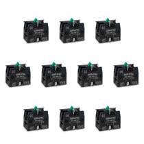 Kit 10 Blocos de Contato ZB2-BE101 1NA Para Botões e Seletoras Verde Sibratec Kit 10 Blocos de Contato ZB2-BE101 1NA Para Botões e Seletoras Verde Sibratec
