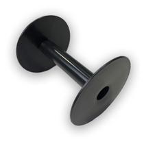 Kit 10 Bobina Carretel Plástico Pequeno Preto