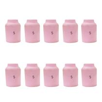 Kit 10 Bocais de Cerâmica Gás Lens Nº5 TE467 Tocha Tig Oximig