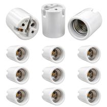 Kit 10 Bocal Soquete Base E27 Porcelana Reforçado 4A 0~250V