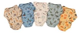 Kit 10 Bodies M/longa Caneladinho Digital Rot Menino Alyaht - Kit 10 Bodies M/longa Caneladinho Digital Rot Menino Alyaht -