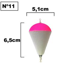 Kit 10 Boia de Arremesso para Pesca em Isopor Nº4 Até Nº14 Pescaria Lambari