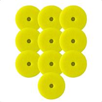 Kit 10 Boina Polimento Roto Orbital Amarelo Corte Médio 5" Kit 10 Boina Polimento Roto Orbital Amarelo Corte Médio 5"