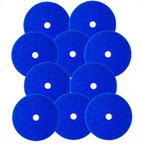Kit 10 Boina Roto Orbital Azul Corte Leve 5 Pol Polimento Kit 10 Boina Roto Orbital Azul Corte Leve 5 Pol Polimento