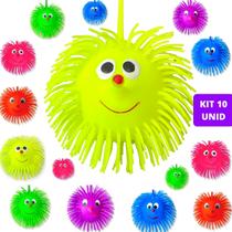 Kit 10 Bola Ioiô Com Luz Bolinha Macia Infantil Brinquedo Kit 10 Bola Ioiô Com Luz Bolinha Macia Infantil Brinquedo