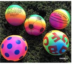 Kit 10 Bola Vinil Infantil Colorida dente de leite + Bomba inflar Kit 10 Bola Vinil Infantil Colorida dente de leite + Bomba inflar