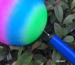 Kit 10 Bola Vinil Infantil Colorida dente de leite + Bomba inflar