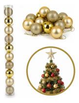 Kit 10 Bolas Bolinhas Árvore Natal Decoração Enfeite 6cm
