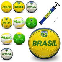 Kit 10 Bolas Copa Do Mundo Brasil +Bomba Campo Futsal Escola Kit 10 Bolas Copa Do Mundo Brasil +Bomba Campo Futsal Escola