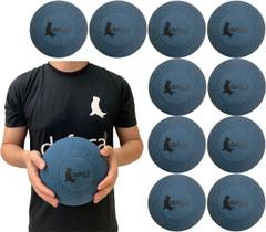 Kit 10 Bolas de Iniciação BI14 N14 Em Borracha Azul Dafoca Sports