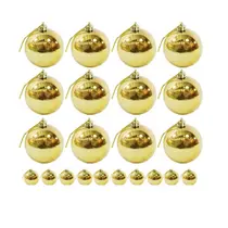 Kit 10 Bolas De Natal Lisa 4cm Dourada Decoração Árvore