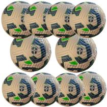 Kit 10 Bolas Futebol de Campo Modelo Brasileirão 25 Atacado