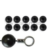 Kit 10 Bolinhas de Borracha Grandes 5 Cm Cabo Aço Academia Terminais Bola Para Terminal Cross Over Equipamento