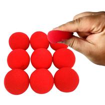 Kit 10 Bolinhas De Mágico Bola De Espuma Vermelha 4,5 Cm