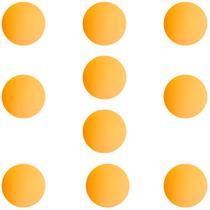 Kit 10 Bolinhas de Tênis de Mesa Ping Pong ABS Uso Profissional e Recreativo (Laranja)