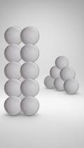 Kit 10 Bolinhas Pesadas Pebolim 38mm Poli. Alta Densidade