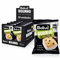 Kit 10 Bolinho BELIVE Coco com Chocolate Zero Gluten 40g