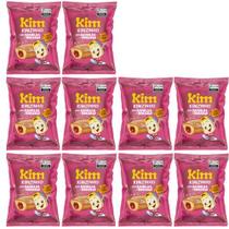 Kit 10 Bolinho Kim Sem Lactose Baunilha e Morango 70g
