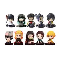 Kit 10 Bonecos em Miniatura Figures Kimetsu no Yaiba Demon Slayer Tanjiro Nezuko e Hashiras Kit 10 Bonecos em Miniatura Figures Kimetsu no Yaiba Demon Slayer Tanjiro Nezuko e Hashiras