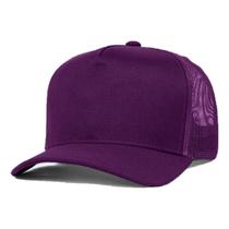 Kit 10 Bonés Trucker Redinha Tela Aba Curva Cor:RoxoTamanho:Único