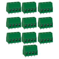 Kit 10 borne kre 4 terminais 180 graus sibratec