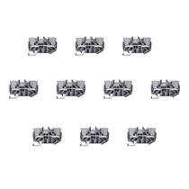 Kit 10 Bornes BTWI Push In Com Mola 41A 6mm² Weg