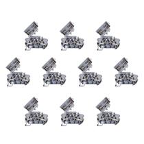 Kit 10 Bornes Fusíveis BTWI Push In Com Mola 10A 4mm² Weg