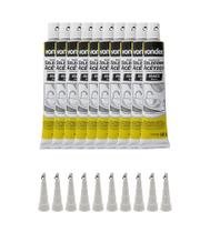 Kit 10 Borracha Silicone Acético 50g Para Reparo Manutenção Uso Geral