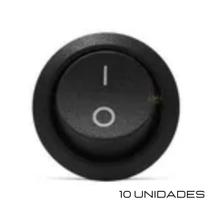 Kit-10 botão botões chave tic tac redondo 10a liga/desliga Kit-10 botão botões chave tic tac redondo 10a liga/desliga