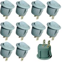 kit 10 Botão Chave Liga Desliga Tic Tac De Embutir Redondo Movel Mdf 23mm cinza kit 10 Botão Chave Liga Desliga Tic Tac De Embutir Redondo Movel Mdf 23mm cinza